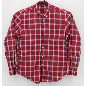 J Crew Shirt Large Mens Button Down Long Sleeve Collared Multicolor Plaid Casual